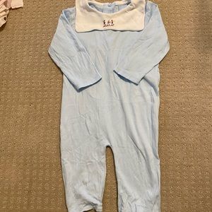 bella bliss Christmas Light Blue Kids One Piece